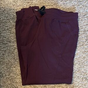ZYIA Burgundy Track Pants